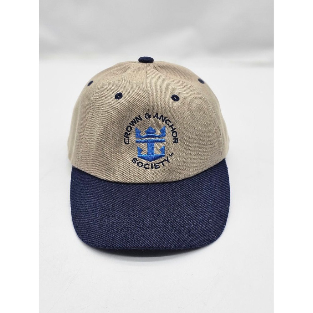 Royal Caribbean Vintage Hat Men OS Tan Crown & Anchor Society Baseball Cap - Picture 8 of 8